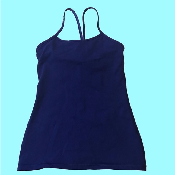 lululemon athletica Tops - Lululemon Power Y Blue Tank